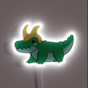 Chibi Alligator Loki RGB Neon Sign Chibi Alligator Loki RGB Neon Sign