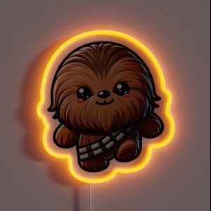 Chibi Chewbacca RGB Neon Sign