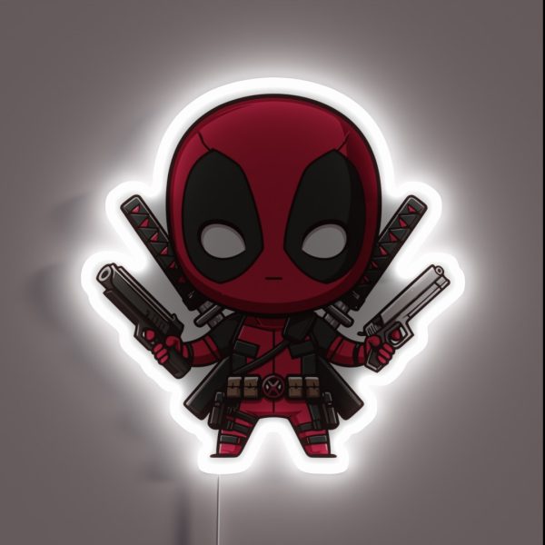 Chibi D Pool RGB Neon Sign