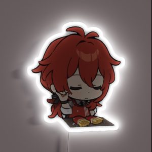 Chibi Diluc Genshin Impact RGB Neon Sign Chibi Diluc Genshin Impact RGB Neon Sign