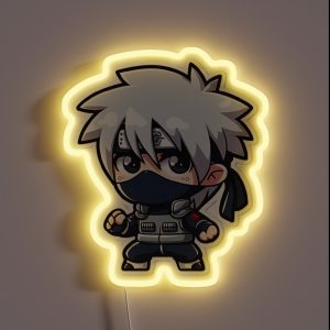 Chibi Kakashi RGB Neon Sign