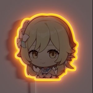 Chibi Lumine Genshin Impact RGB Neon Sign