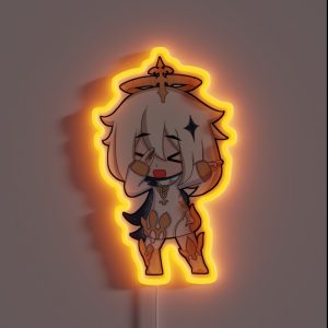 Chibi Paimon Dab RGB Neon Sign Chibi Paimon Dab RGB Neon Sign