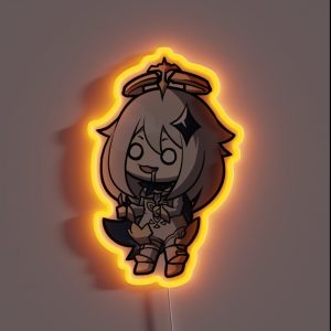 Chibi Paimon Genshin Impact RGB Neon Sign