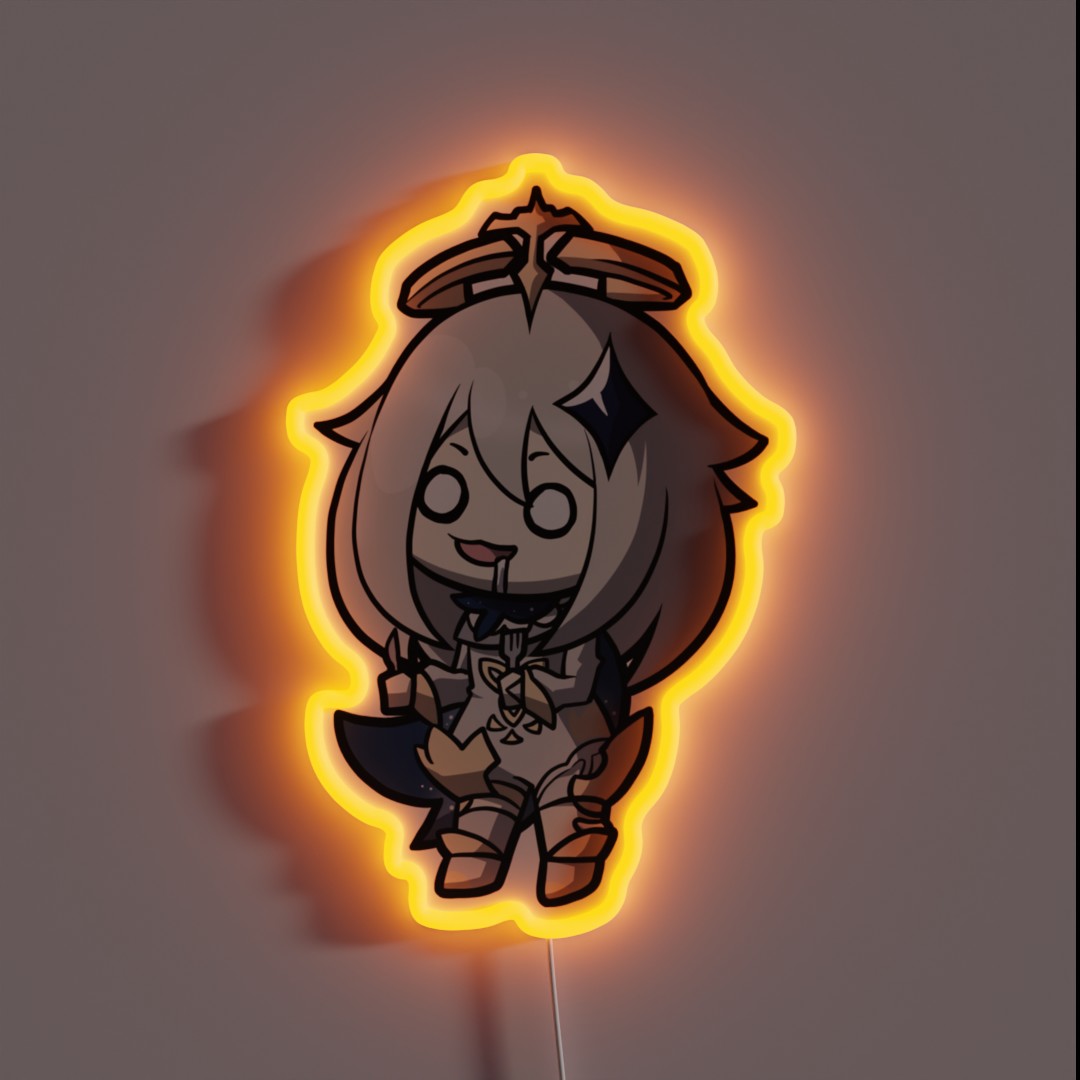 Chibi Paimon Genshin Impact RGB Neon Sign Chibi Paimon Genshin Impact RGB Neon Sign