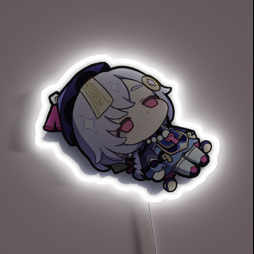 Chibi Qiqi Genshin Impact RGB Neon Sign Chibi Qiqi Genshin Impact RGB Neon Sign