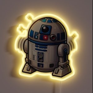 Chibi R2D2 RGB Neon Sign