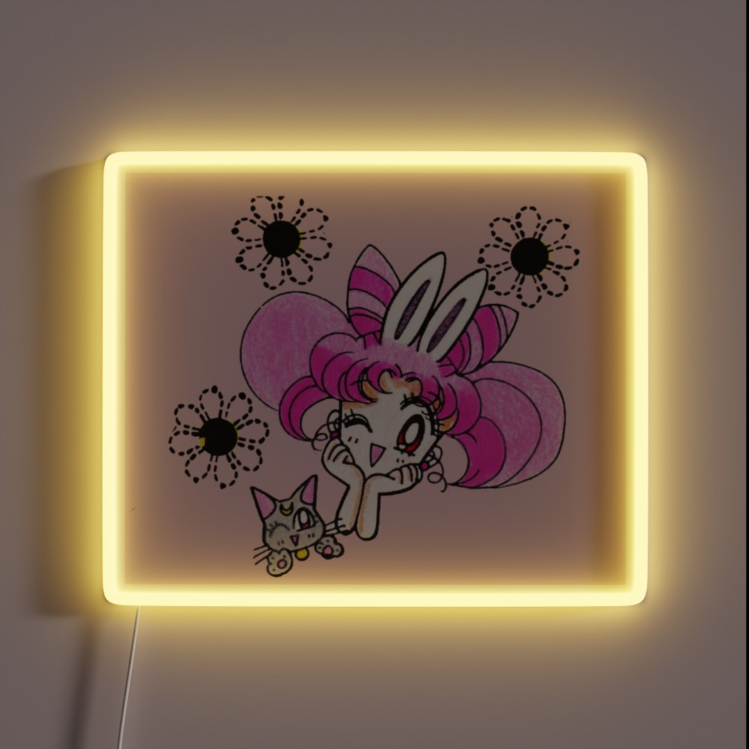 Chibi RGB Neon Sign Chibi RGB Neon Sign
