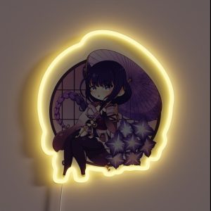 Chibi Shogun Raiden RGB Neon Sign