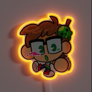 Chibi Slimecicle RGB Neon Sign