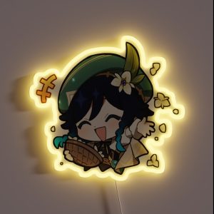 Chibi Venti Genshin Impact RGB Neon Sign Chibi Venti Genshin Impact RGB Neon Sign