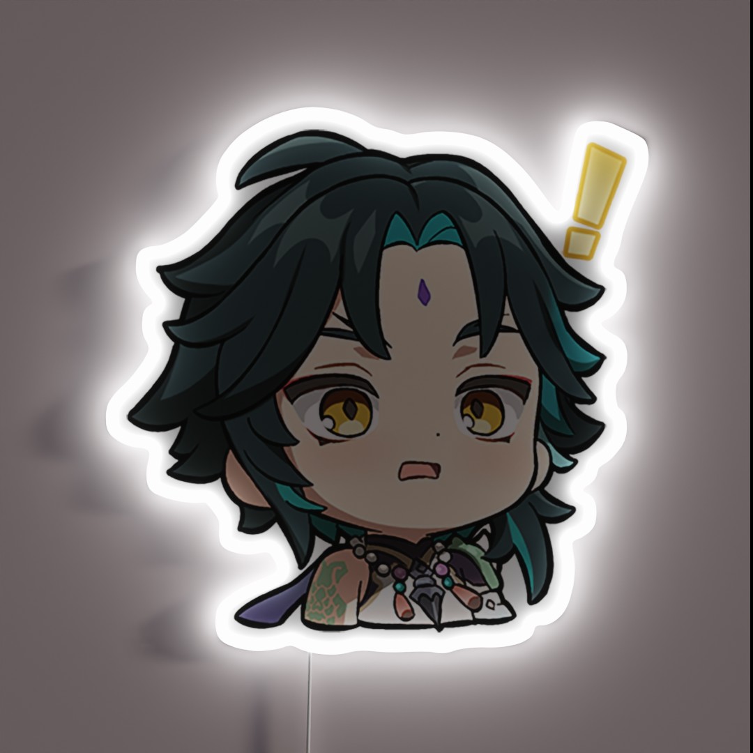 Chibi Xiao Genshin Impact RGB Neon Sign Chibi Xiao Genshin Impact RGB Neon Sign