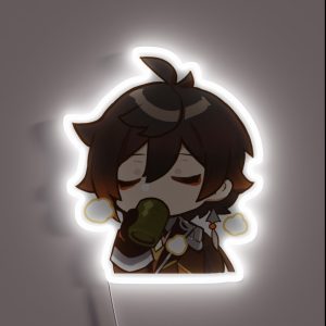 Chibi Zhongli Genshin Impact RGB Neon Sign Chibi Zhongli Genshin Impact RGB Neon Sign