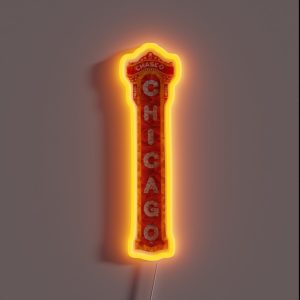 Chicago Theatre Sign RGB Neon Sign