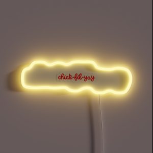 Chick Fil Yay Design RGB Neon Sign