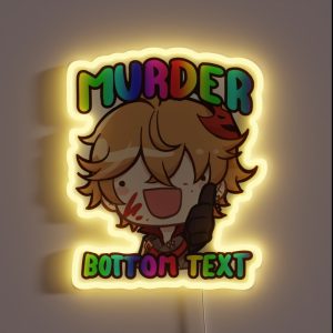 CHILDE LOVES MURGER RGB Neon Sign CHILDE LOVES MURGER RGB Neon Sign