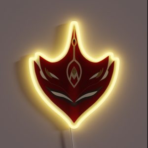 Childe Tartaglia Mask RGB Neon Sign Childe Tartaglia Mask RGB Neon Sign