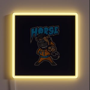 Chill Horse Comic RGB Neon Sign