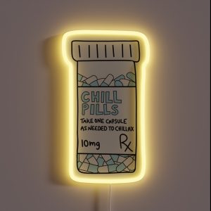 Chill Pills Blue RGB Neon Sign