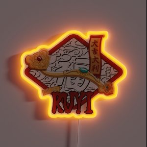 Chinese Treasure RUYI RGB Neon Sign