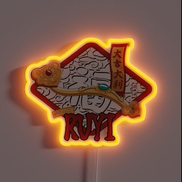 Chinese Treasure RUYI RGB Neon Sign