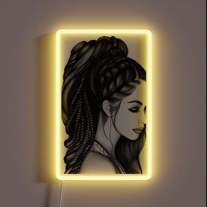 Chocolate Braids RGB Neon Sign