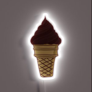 Chocolate Ice Cream Cone RGB Neon Sign Chocolate Ice Cream Cone RGB Neon Sign