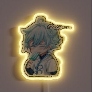 Chongyun Fanmade Genshin Merch RGB Neon Sign