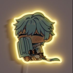 Chongyun Hug Genshin Impact RGB Neon Sign