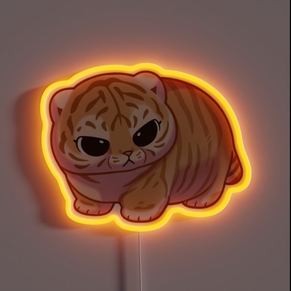 Chonky Tiger RGB Neon Sign