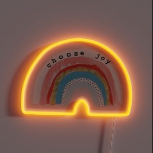 Choose Joy Happy Positivity Vsco Cute Saying Aesthetic Quote RGB Neon Sign