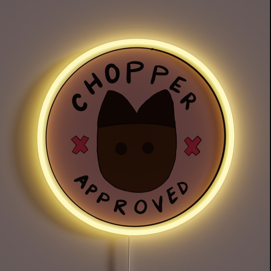 Chopper Approved RGB Neon Sign Chopper Approved RGB Neon Sign