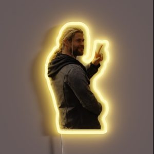 Chris Hemsworth Peace RGB Neon Sign Chris Hemsworth Peace RGB Neon Sign
