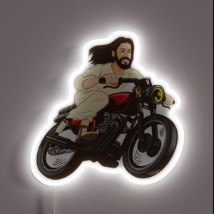 Christ On A Motor Bike Funny Religious Lord Jesus Church Group Easter Gift RGB Neon Sign Christ On A Motor Bike Funny Religious Lord Jesus Church Group Easter Gift RGB Neon Sign