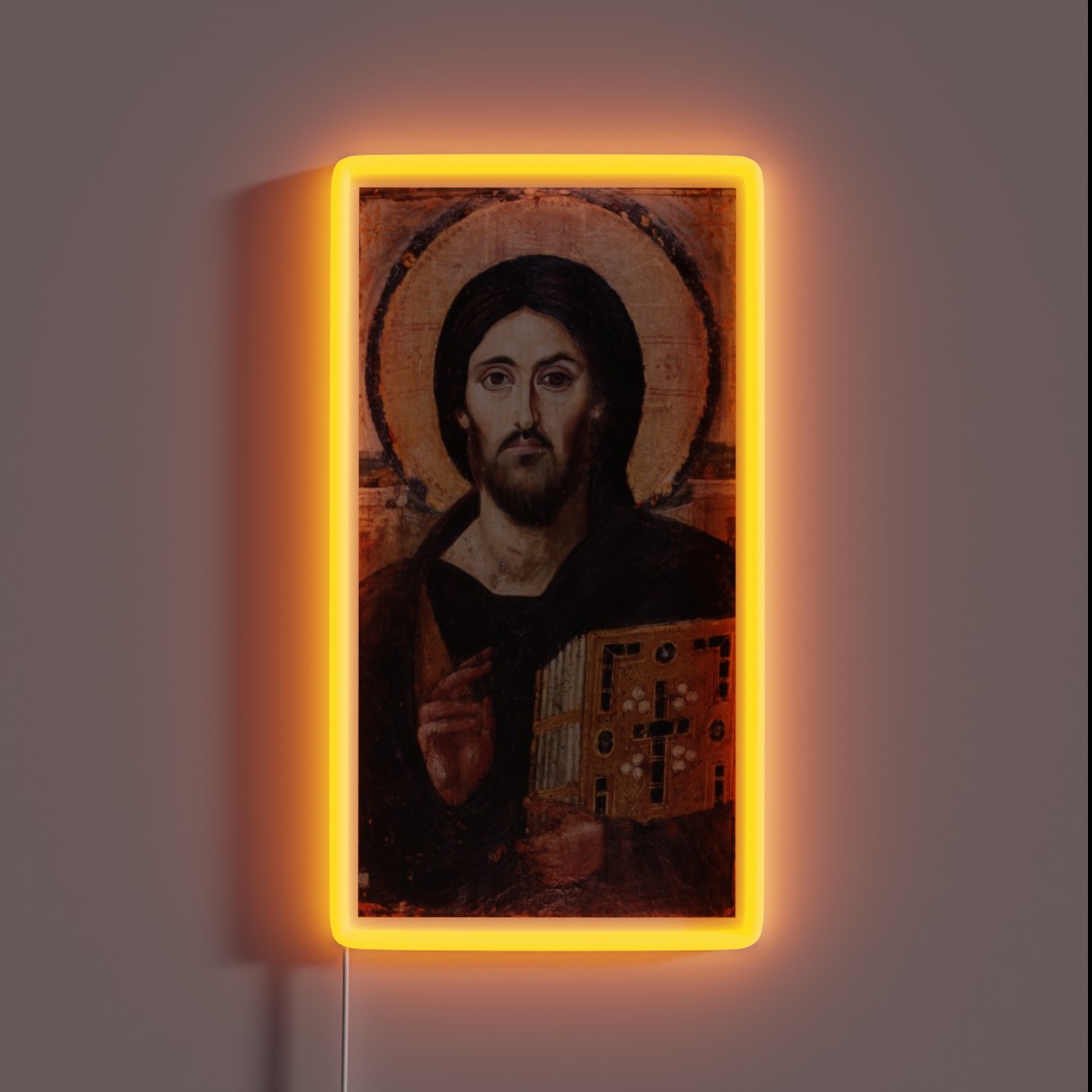 Christ The Pantokrator Sinai RGB Neon Sign Christ The Pantokrator Sinai RGB Neon Sign