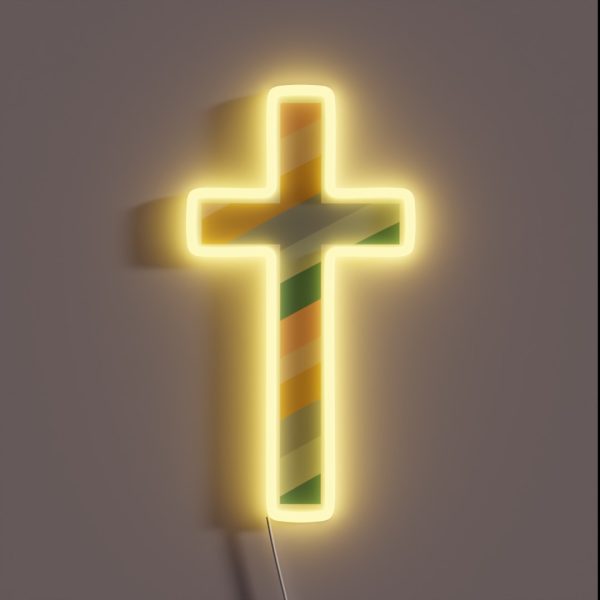 Christian Cross RGB Neon Sign