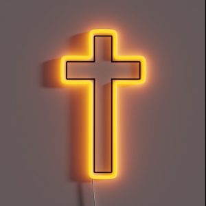 Christian Cross RGB Neon Sign