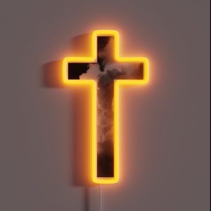 Christian Cross RGB Neon Sign