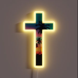Christian Cross RGB Neon Sign