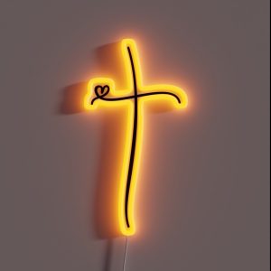 Christian Cross RGB Neon Sign