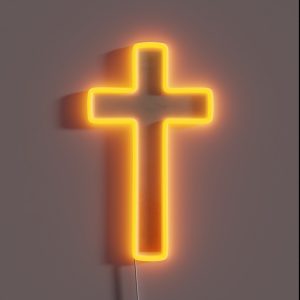 Christian Cross Symbol RGB Neon Sign Christian Cross Symbol RGB Neon Sign