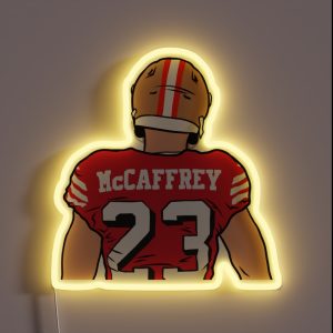 Christian Mccaffrey Back To RGB Neon Sign