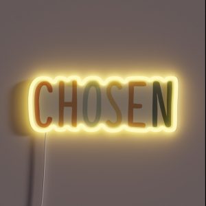 Christian Quote Retro Bible Verse Floral Chosen RGB Neon Sign Christian Quote Retro Bible Verse Floral Chosen RGB Neon Sign