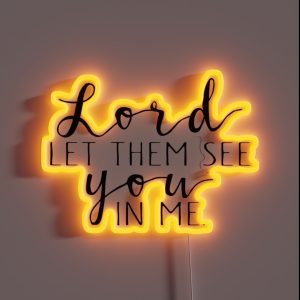 Christian Quote RGB Neon Sign