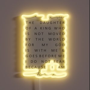 Christian Quote RGB Neon Sign