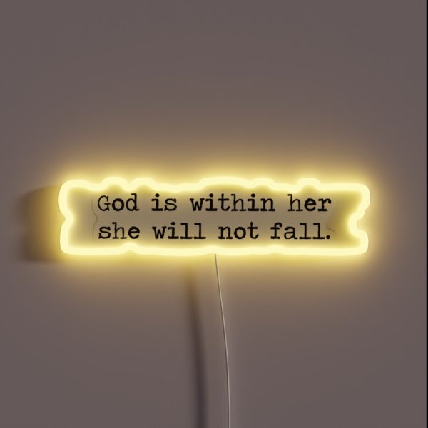 Christian Quote RGB Neon Sign