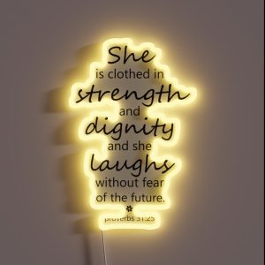 Christian Quote RGB Neon Sign