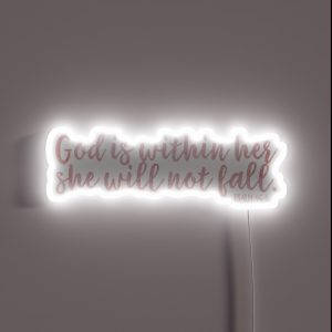 Christian Quote Watercolor RGB Neon Sign