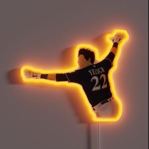 Christian Yelich Walk Off Drawing RGB Neon Sign Christian Yelich Walk Off Drawing RGB Neon Sign