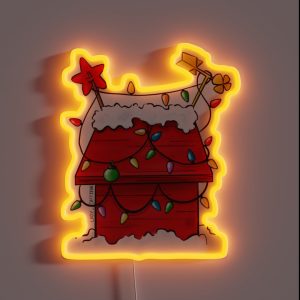Christmas Dog House RGB Neon Sign
